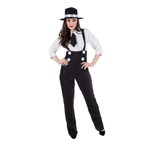 fun shack, Gangster Costume Women, Halloween Costumes for Women, S | 1920s Mobster Style with Comfortable Fit thumbnail 6