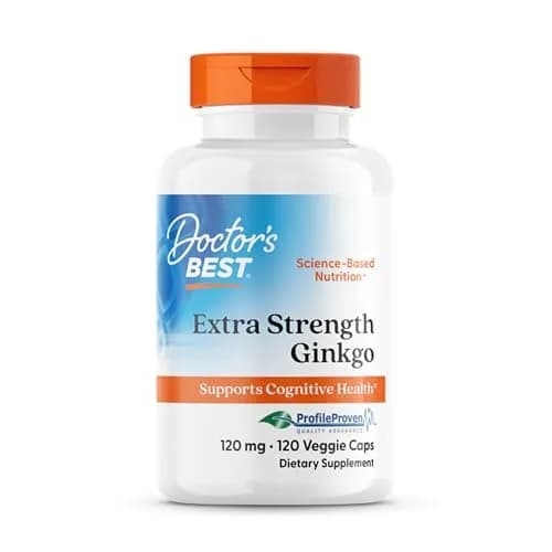 Doctor's BEST Extra Strength Ginkgo Biloba 120 mg | Cognitive Support for Adults thumbnail 1