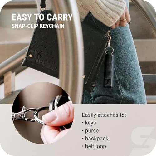 SABRE Pepper Gel Spray with Fast Flip-Top Safety & Snap‑Clip Keychain, 0.54 fl oz | Max Strength Self Defense Gel for India thumbnail 5