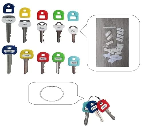 LABEL-LABEL-KEY-CAPS Stretchy Key Cap Covers 8 Pack Multicolor | Soft, Good Grip for Most Keys thumbnail 1