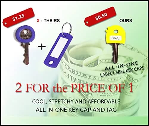 LABEL-LABEL-KEY-CAPS Stretchy Key Cap Covers 8 Pack Multicolor | Soft, Good Grip for Most Keys thumbnail 8