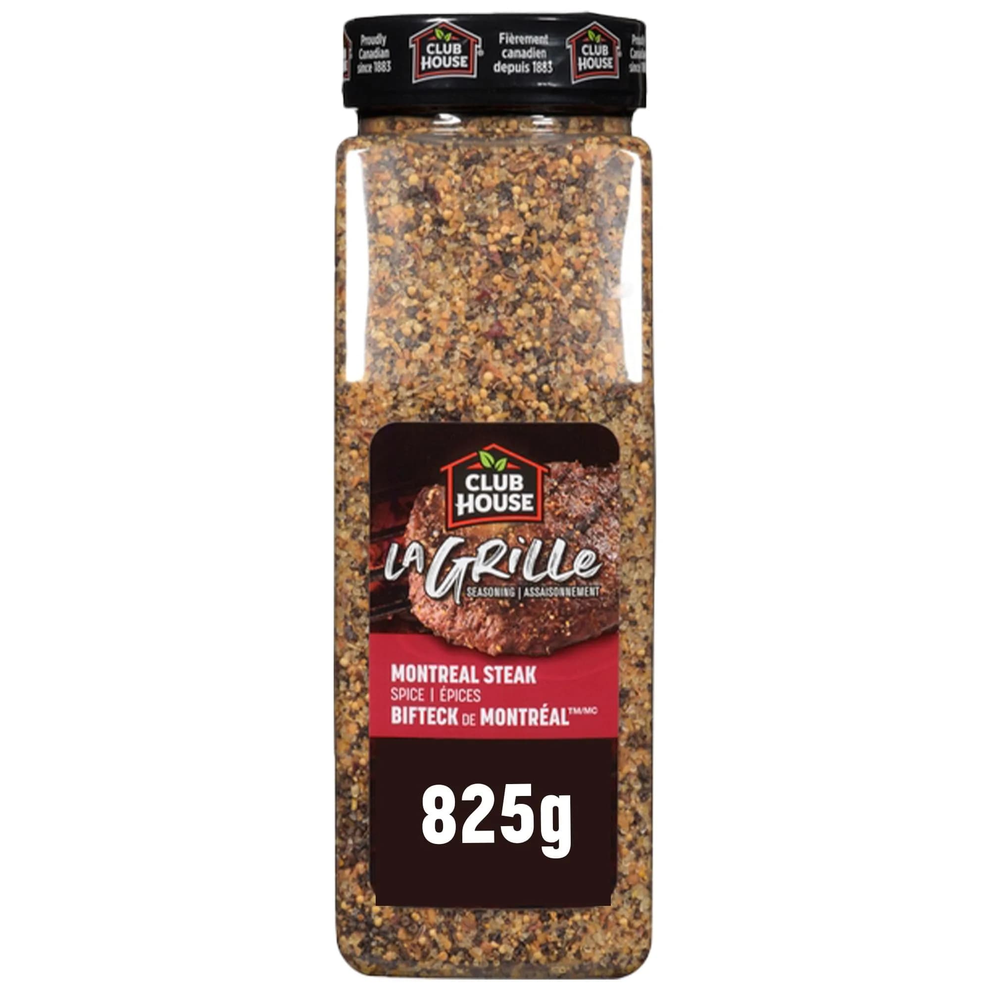 Club House La Grille Montreal Steak Spice, 825g | Authentic Canadian Meat Seasoning for Grilling - main product image