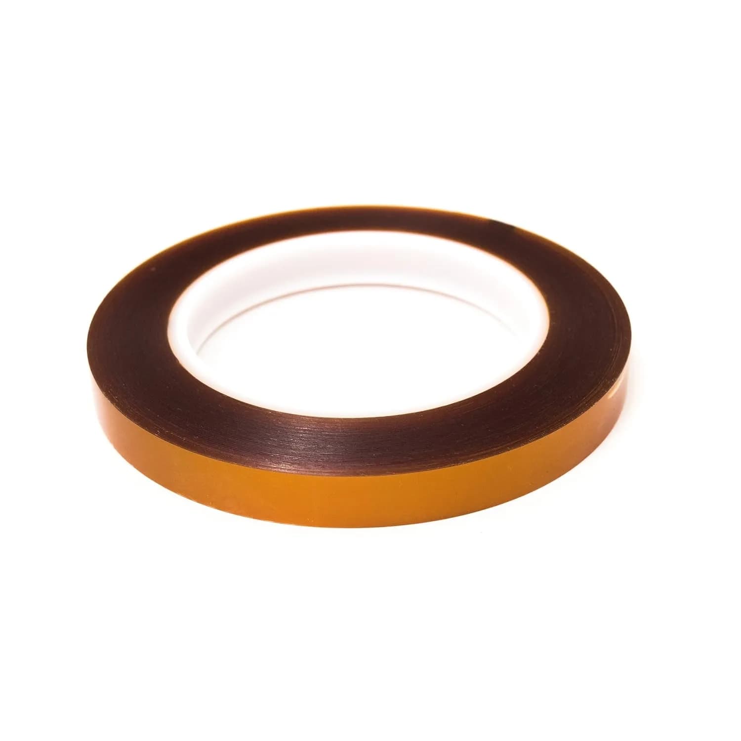Bertech Double-Sided Polyimide Tape Amber 0.25 Inches (6.35mm) | High-Temp Adhesive for Electronics & 3D Printing — 0.25 Inches Wide