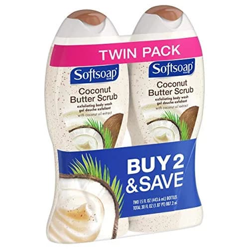Softsoap Body Butter Coconut Scrub 15 Fl Oz (Pack of 2) | Gentle Daily Exfoliation with Tropical Scent thumbnail 4