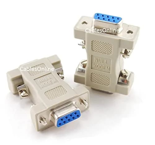 CablesOnline DB9 Serial Null Modem Female to Female Adapter (2-Pack) | Connect Two Computers Directly thumbnail 1