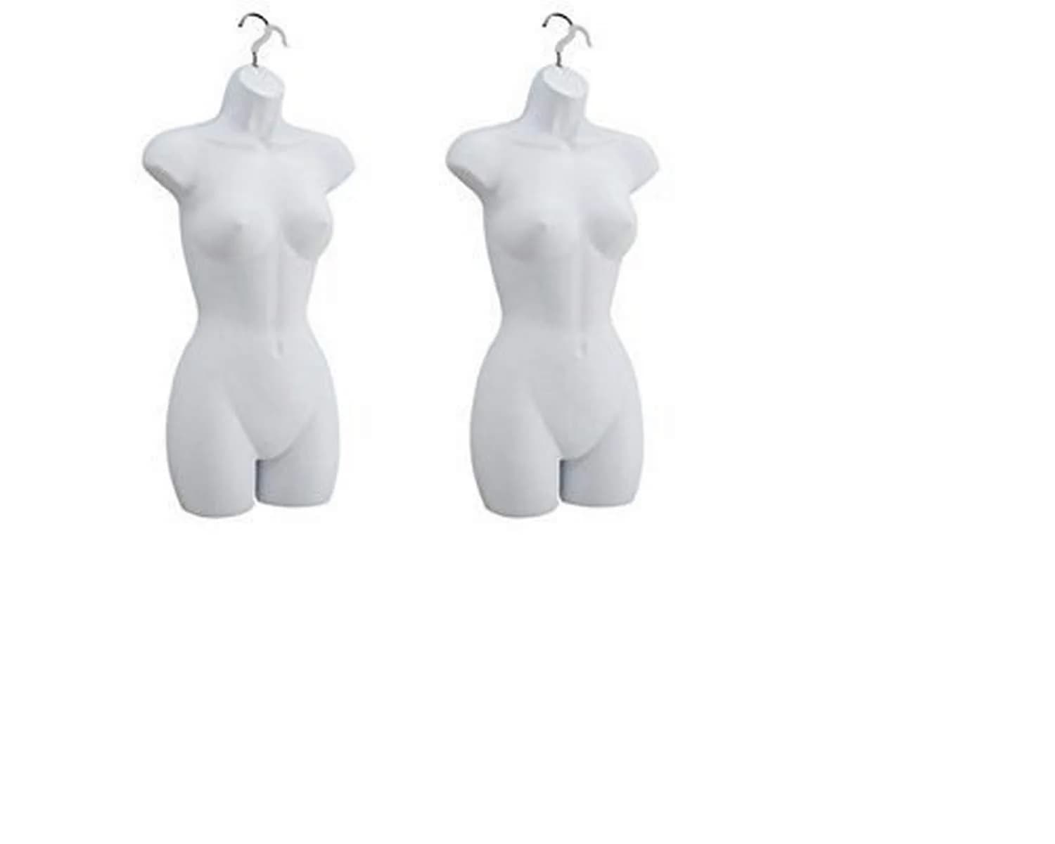 only mannequins Female Dress Form White (67W) | High-Quality Display Mannequin for Clothing (70-120 chars) - main product image