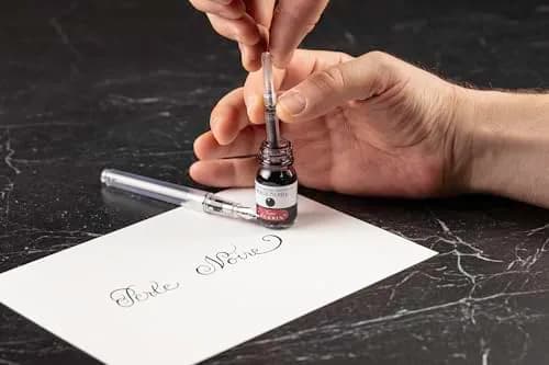 Jacques Herbin Fountain Pen Ink - Lierre Sauvage Green 10ml (0.3 fl oz) | Smooth Flow, Fast Drying thumbnail 7