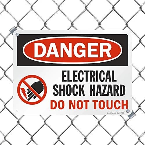 SmartSign Danger - Electrical Shock Hazard Sign | 10" x 14" Aluminum, Durable & Weatherproof thumbnail 3