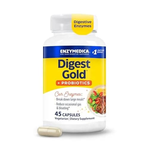 Enzymedica Digest Gold + Probiotics 45 Capsules | Supports Gas & Bloating, Digestive Health thumbnail 1
