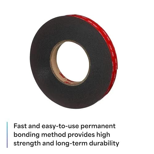 3M VHB Tape 5952 0.125 in width 5 yd length | Heavy Duty Foam Mounting Tape thumbnail 3