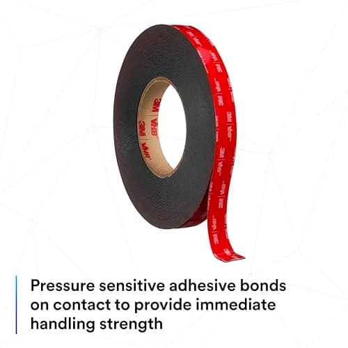 3M VHB Tape 5952 0.125 in width 5 yd length | Heavy Duty Foam Mounting Tape thumbnail 4