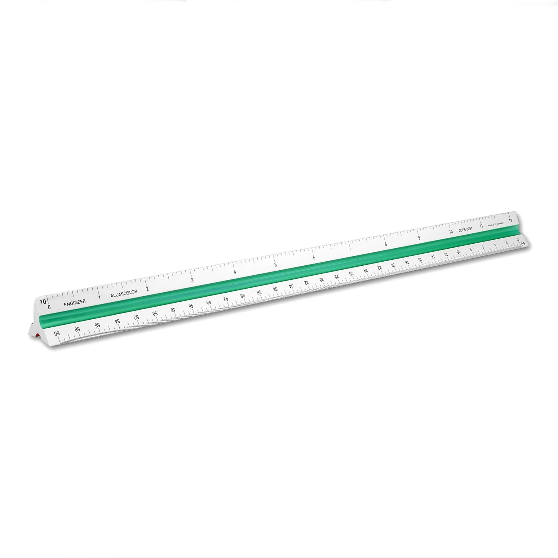 Alumicolor Aluminum Architect Drafting Scale 30cm (12IN) | Color-Coded Calibrations — 11.81 in