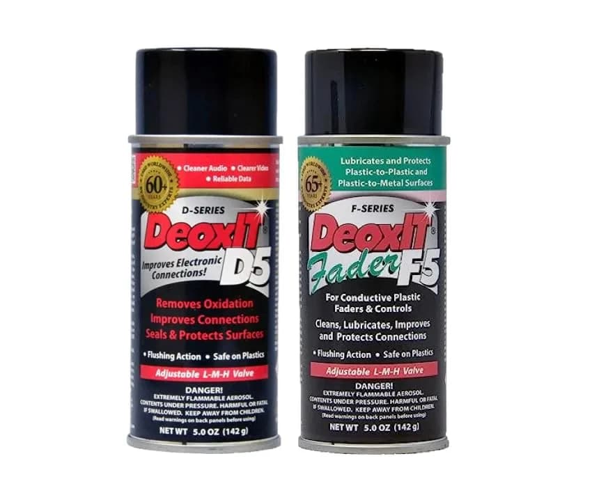 CAIG DeoxIT D5S6 Contact Cleaner & F5S-H6 FaderLube Spray - 296ml (10 oz) | Cleans, Improves Conductivity, Lubricates Electrical Contacts thumbnail 2