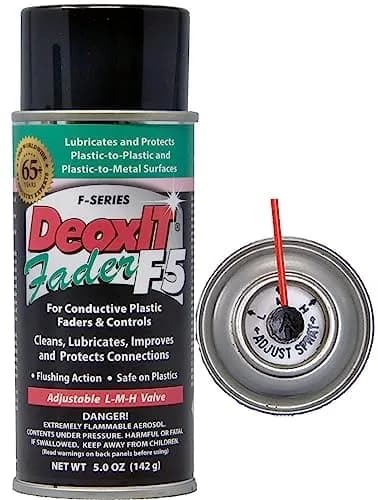 CAIG DeoxIT D5S6 Contact Cleaner & F5S-H6 FaderLube Spray - 296ml (10 oz) | Cleans, Improves Conductivity, Lubricates Electrical Contacts thumbnail 5