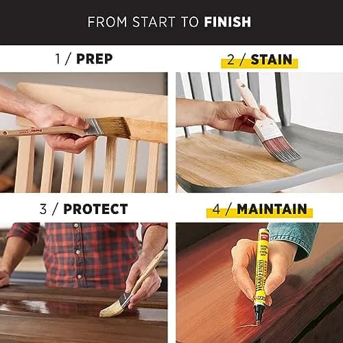 Minwax Wood Finish Espresso Oil-Based Wood Stain 237ml (7.94 Fl Oz) | Deep Penetrating Rich Color for Interior Wood Projects thumbnail 6
