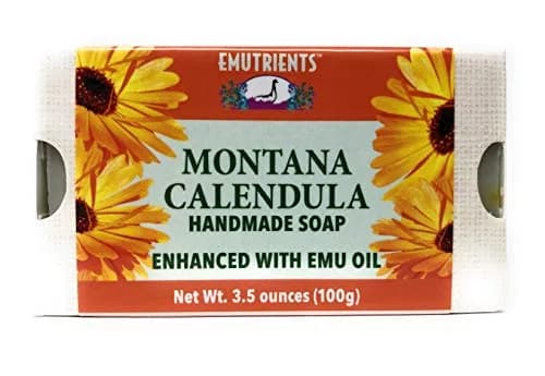 Montana Emu Ranch Montana Calendula Handmade Soap 3.5 oz (99 g) | Soothes Sensitive Skin thumbnail 1