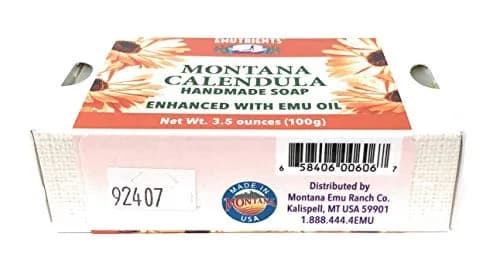 Montana Emu Ranch Montana Calendula Handmade Soap 3.5 oz (99 g) | Soothes Sensitive Skin thumbnail 4