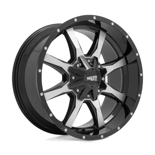 Moto Metal 20X10 5X5.0/5.5 4.56-24mm Gloss Black Wheel | 20 Inch Aluminum Rim with Machined Face thumbnail 1