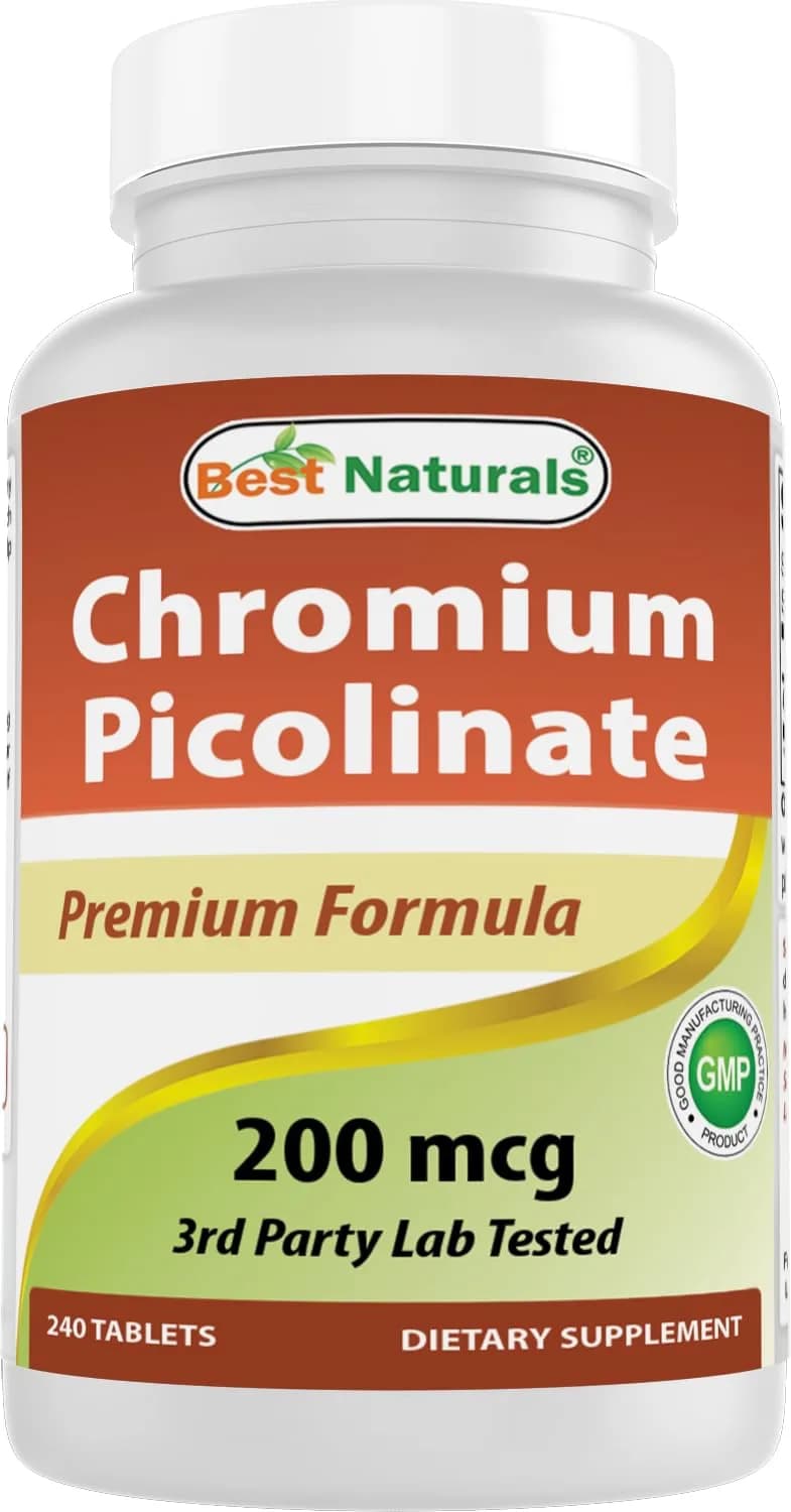 Best Naturals Chromium Picolinate Tablet, 200 mcg | Supports Weight Management & Blood Sugar