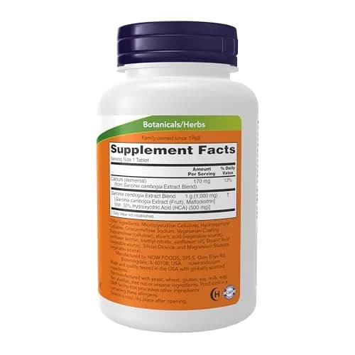 NOW Foods Garcinia Cambogia 1,000 mg Tablets thumbnail 2