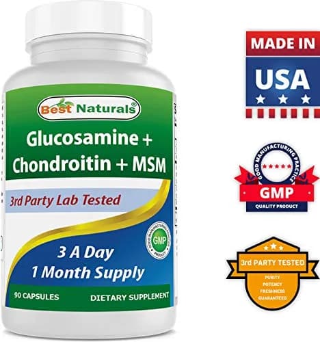 Best Naturals Glucosamine Chondroitin MSM Supplements 2600 mg | Supports Joint & Cartilage Health thumbnail 5