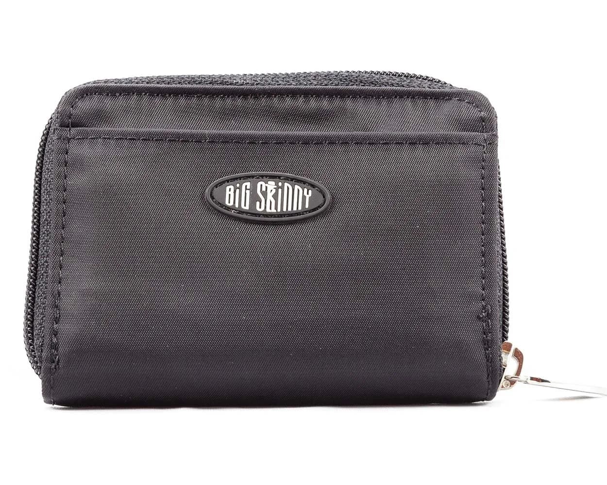 Big Skinny Polka Accordion Card Case Wallet Black 10.8 cm (4.25 Inch) | Holds 30 Cards