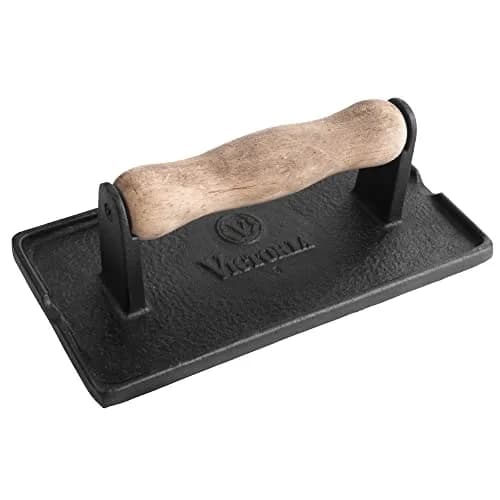Victoria Cast Iron Panini Press, Seasoned with Kosher Certified Flaxseed Oil | Durable, Versatile & Long-Lasting thumbnail 1