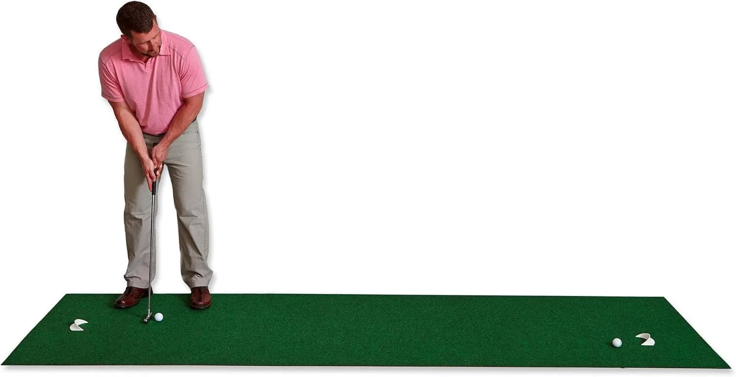 PUTT-A-BOUT Golf Putting Mat 3.05m (11 ft) x 91cm (36 in) Green | Premium Backing for Flat Surface - main product image