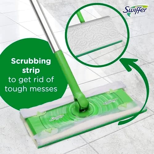 Swiffer Wet Mopping Pad Refills, Open Window Fresh Scent, 24 Count | Microfiber Floor Cleaner for Dirt, Dust, Hair thumbnail 4