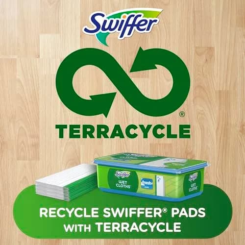 Swiffer Wet Mopping Pad Refills, Open Window Fresh Scent, 24 Count | Microfiber Floor Cleaner for Dirt, Dust, Hair thumbnail 6