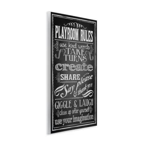 Stupell Industries Playroom Rules Use Kind Words Wall Plaque 10 x 15 Inch | Positive Affirmations for Kids thumbnail 2