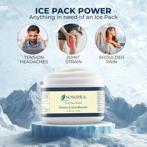 Sombra Cool Pain Relief Gel 8 oz (2 Pack) for Muscle Recovery & Sore Muscles | Controlled Cooling, Fast Absorption thumbnail 3