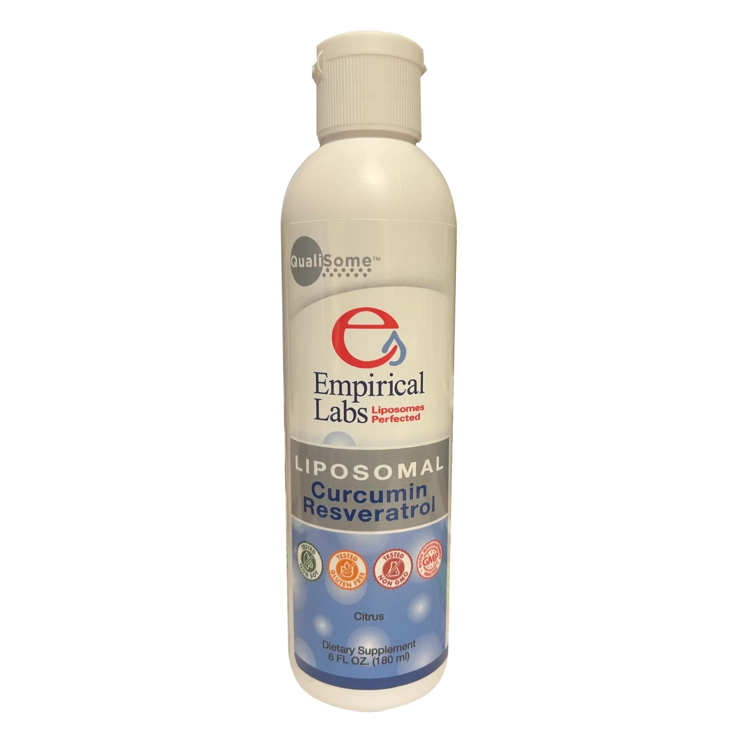 Empirical Labs Liposomal Structured Curcumin/Resveratrol Liquid 177ml (6 fl.oz) | Gluten-Free Herbal Supplement - main product image