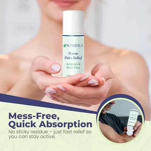 Sombra Warm Pain Relief Gel 177ml (6 Fl Oz) Roll-On | Arthritis & Back Pain Treatment thumbnail 6