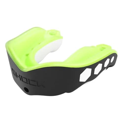 Shock Doctor Gel Max Heavy Duty Sports Mouthguard with Strap, Adult & Youth, Lemonlime, 1 Count | Boil and Bite Custom Fit for Contact Sports thumbnail 2