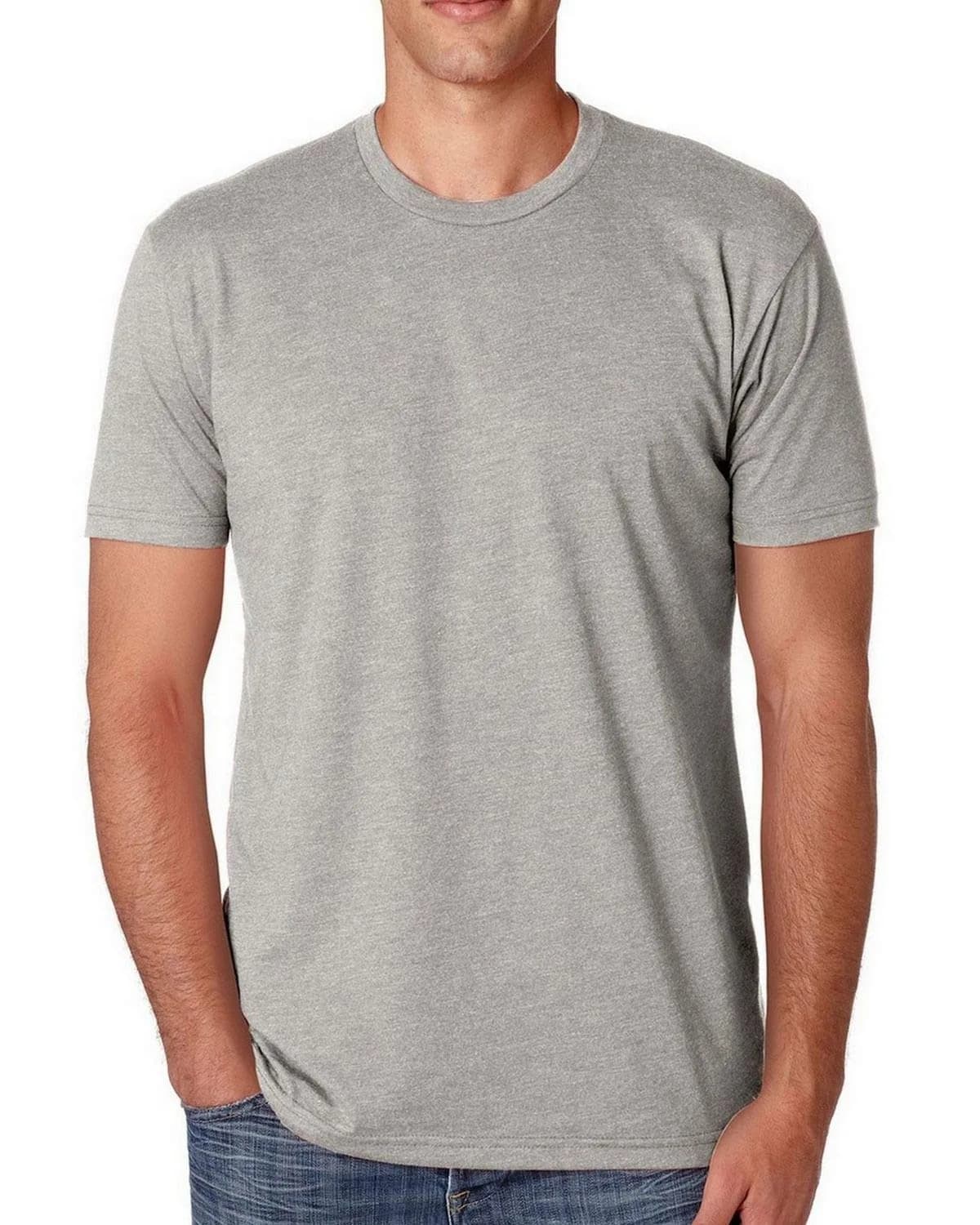 Next Level Men's Sueded Crew S WHITE thumbnail 2