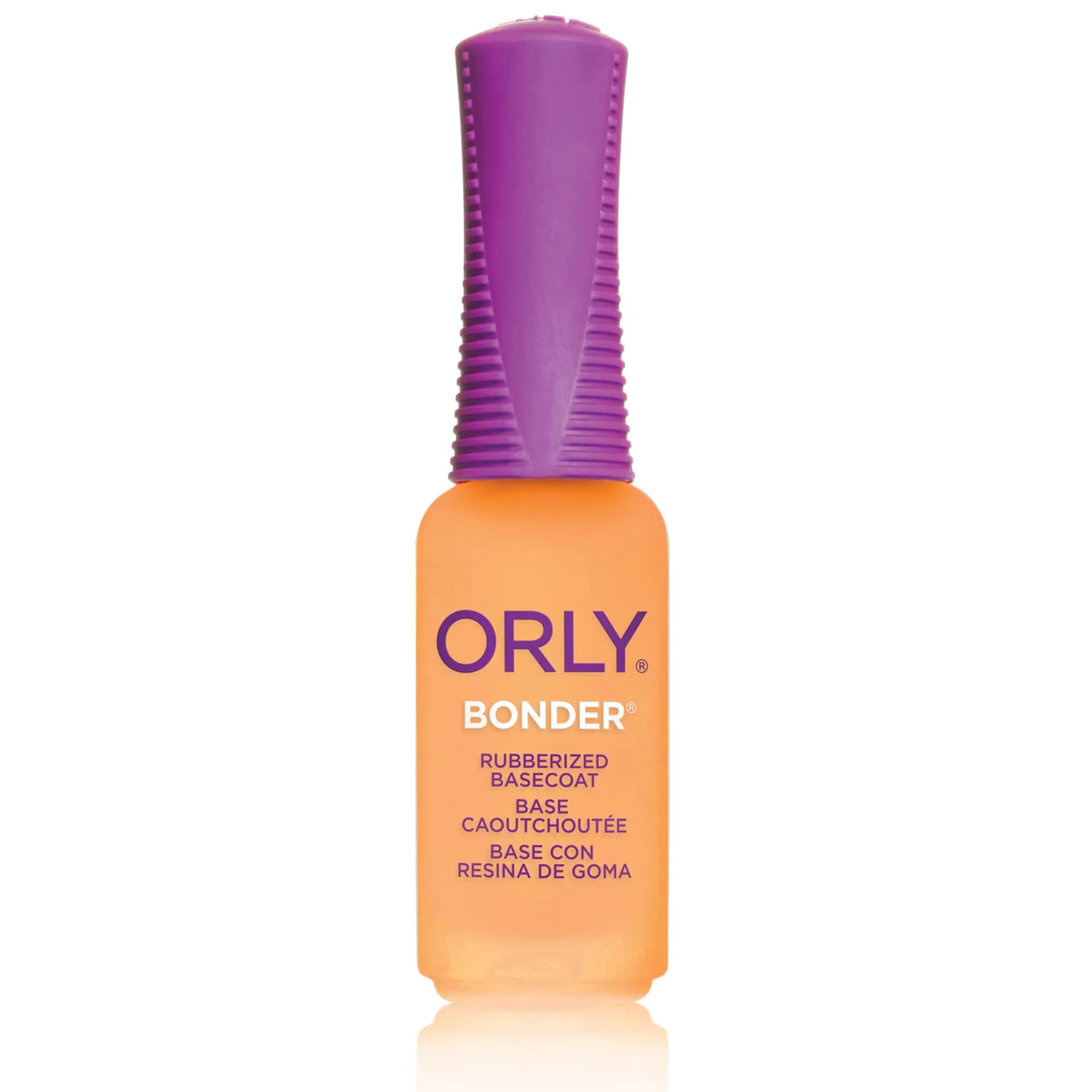 Orly Bonder Nail Polish Base Coat 0.6 fl oz | Rubberized Long-Lasting Adhesion — 0.3oz