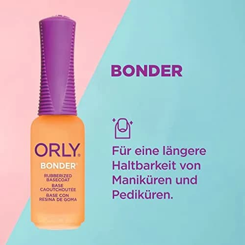 Orly Bonder Rubberized Nail Base Coat 0.3oz | Long-Lasting Adhesion for Nails thumbnail 2