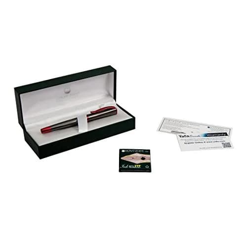 Monteverde Impressa Fountain Pen Gun Metal with Red Trim - Broad Point - JoWo German Nib - 1.3mm (0.05 inches) thumbnail 7
