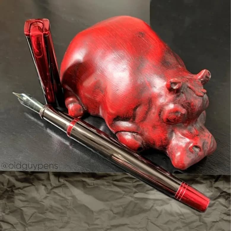 Monteverde Impressa Fountain Pen Gun Metal with Red Trim - Fine Point - JoWo German Nib (5.5 inches) thumbnail 10