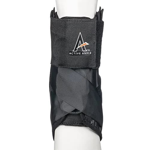 Cramer AS1 Pro Lace Up Ankle Brace Small | Adjustable Fit, Black thumbnail 2