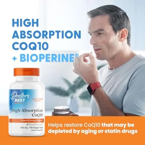 Doctor's Best High Absorption CoQ10 400mg Veg Capsules (180 Count) thumbnail 5