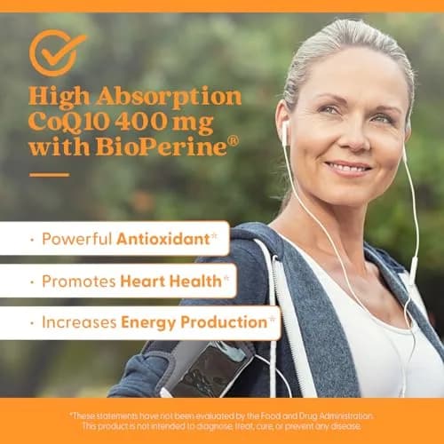 Doctor's Best High Absorption CoQ10 400mg Veg Capsules (180 Count) thumbnail 6