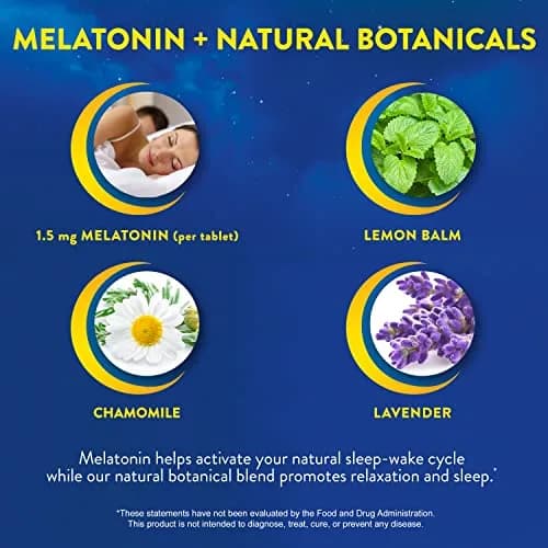 MidNite Back to Sleep 1.5 mg Low Dose Melatonin Sleep Aid, 30 Tablets | Natural Relaxation Support thumbnail 4