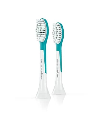 Philips Sonicare Kids Toothbrush Heads HX6042/33 Compact 7 Years+ | 2 Count Blue & Red thumbnail 1