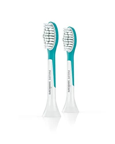 Philips Sonicare Kids Toothbrush Heads HX6042/33 Compact 7 Years+ | 2 Count Blue & Red thumbnail 2