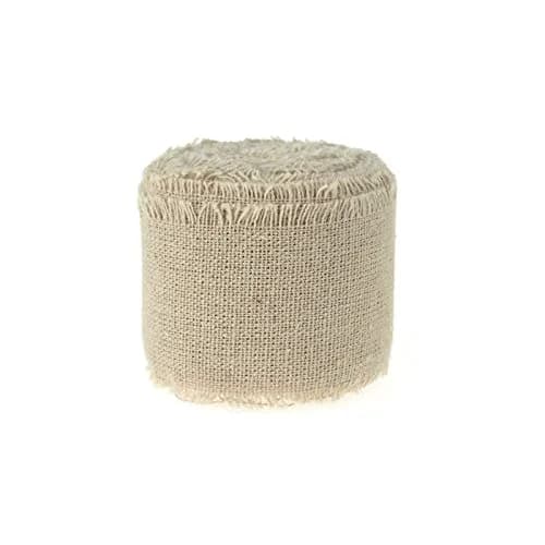 Firefly Imports Natural Linen Ribbon Fringe Edge 5 Yards (182.88 cm / 2-Inch) | Rustic Wedding Decor thumbnail 3