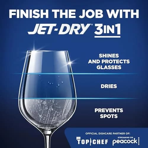 Finish Jet-Dry Dishwasher Rinse Aid 16 Fl Oz (473 ml) | Prevents Spots & Residues | Dries & Shines thumbnail 3