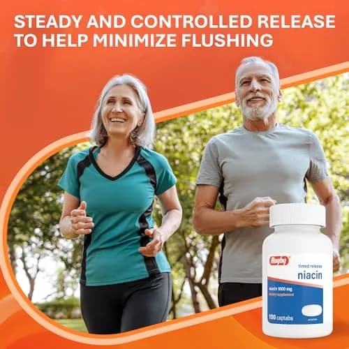 Rugby Timed-Release Niacin 1000mg | Supports Metabolism & Circulation thumbnail 5