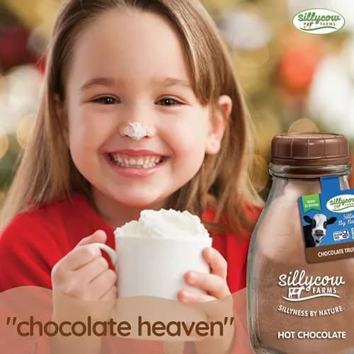 Silly Cow Farms Marshmallow Swirl Hot Chocolate 16.9 oz | Gluten-Free, Non-GMO, Made with Real Ingredients thumbnail 5